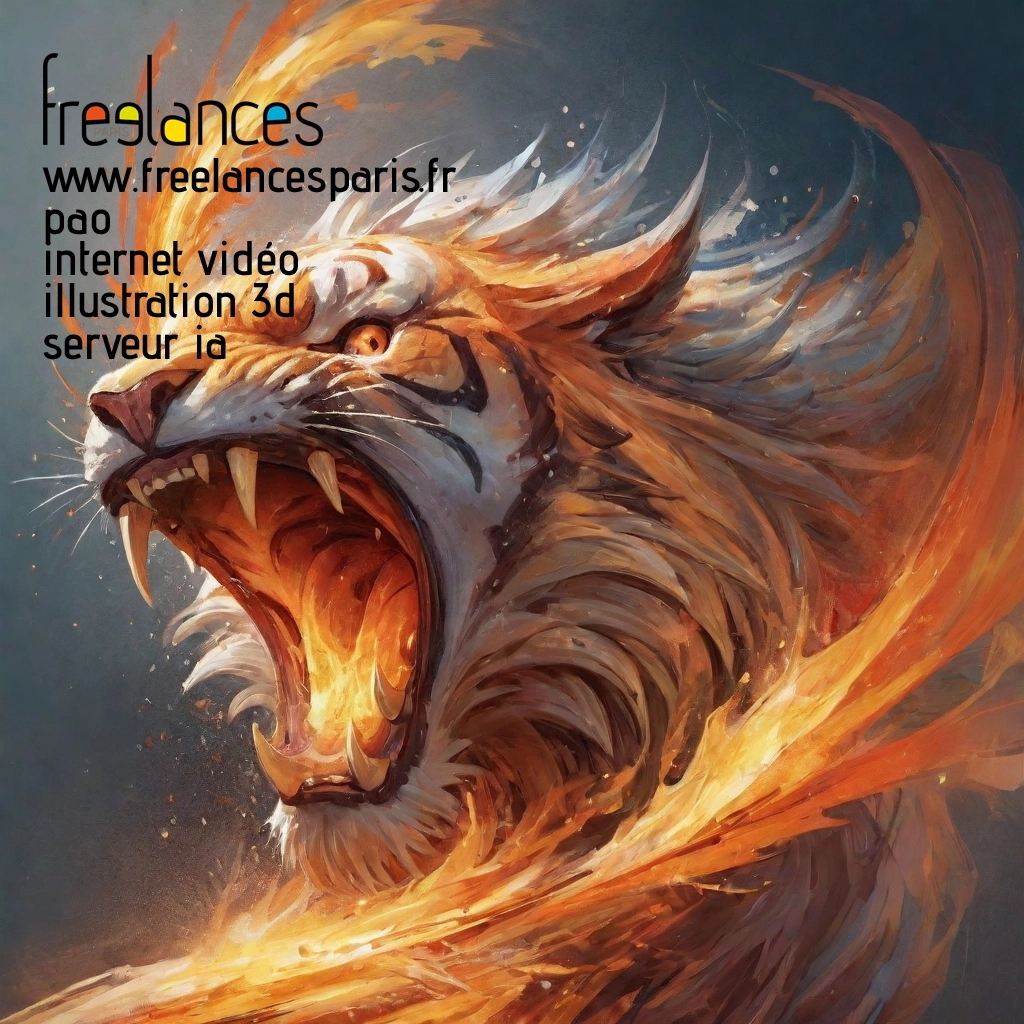 Pao mise en page internet vidéo illustration 3d serveur IA générative AI freelance paris studio de création magazines luawtt40